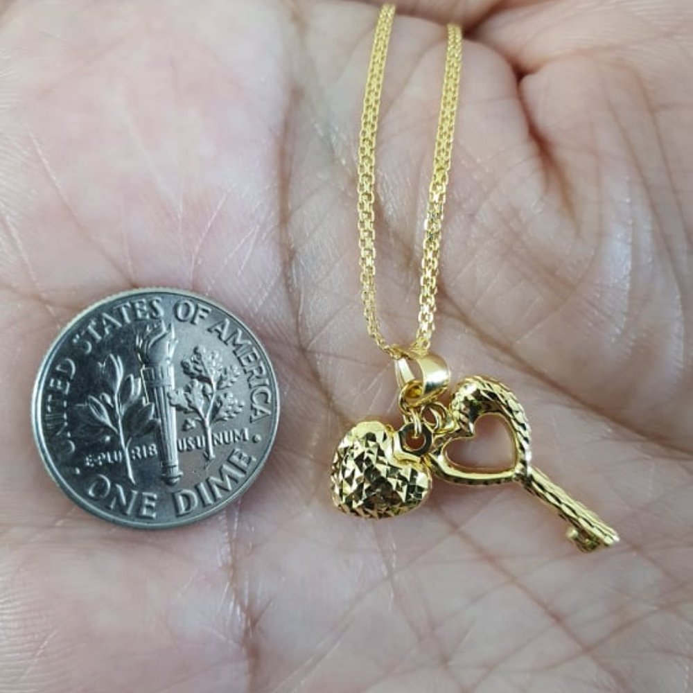 Gold necklace and pendant 18k - Picture 7 of 9